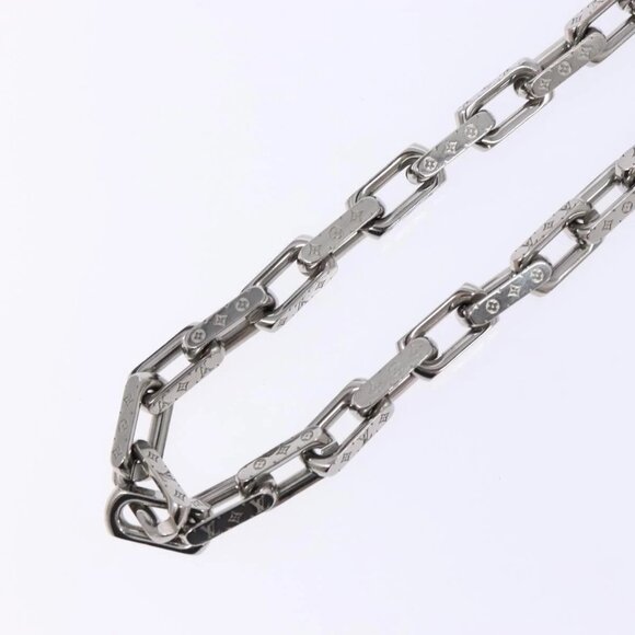 LOUIS VUITTON Chain Necklace metal Silver M00307 LV Auth 135753M - Picture 7 of 13